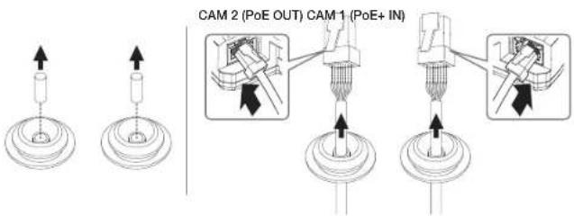 CAM 2 (PoE OUT) CAM 1 (PoE+ IN)