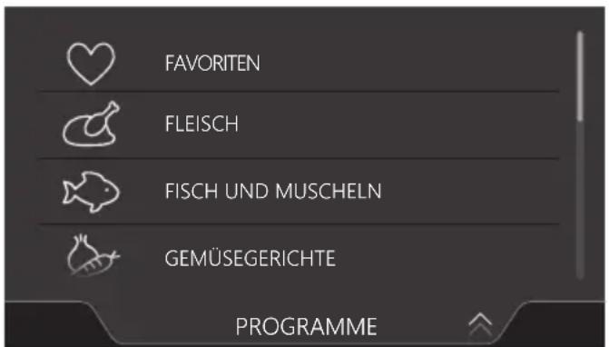 Atag CS6585M1C - Programme auswahlen - 1