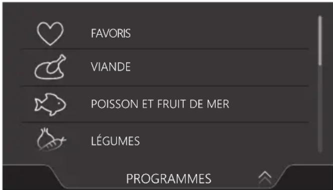 Atag CS6585M1C - Selection d'un programme - 1