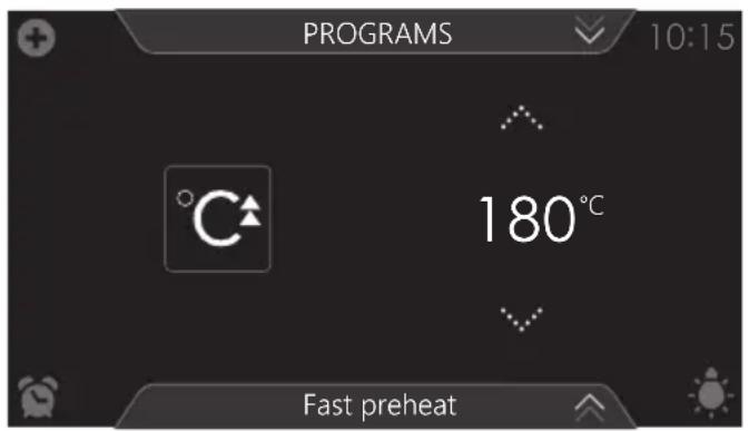 Atag CS6585M1C - Using fast preheat - 1