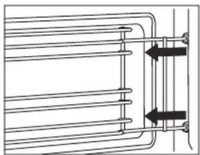 Atag CS6585M1C - Removing and cleaning the guide rails - 2
