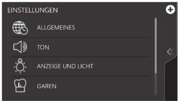 Atag CS6585M1C - Einstellungen - 2