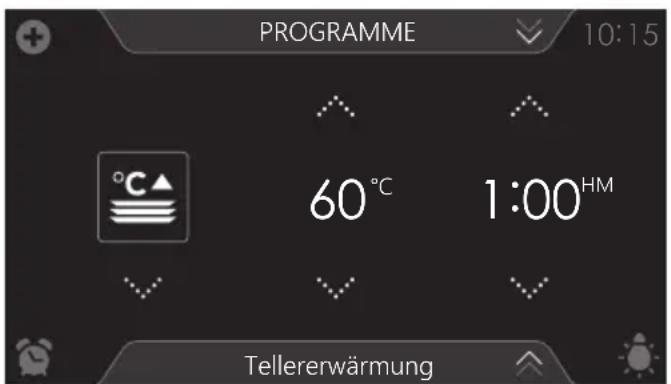 Atag CS6585M1C - Funktion zum Erwärmen auswahlen - 1