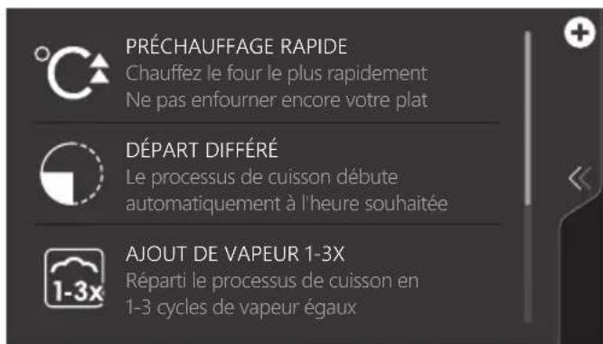 Atag CS6585M1C - Utilisation du menu « Plus » - 3