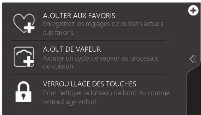 Atag CS6585M1C - Utilisation du menu « Plus » - 4