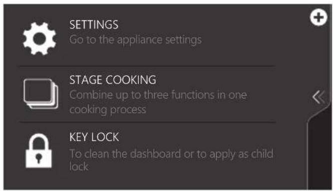 Atag CS6585M1C - Using the 'Plus' menu - 2