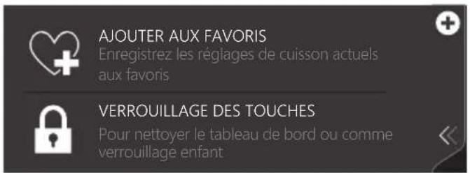Atag CX4685M - Utilisation du menu « Plus » - 4