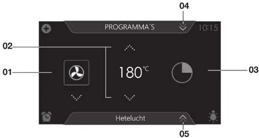 Atag CS4585M1C - Functie-instelscherm - 1