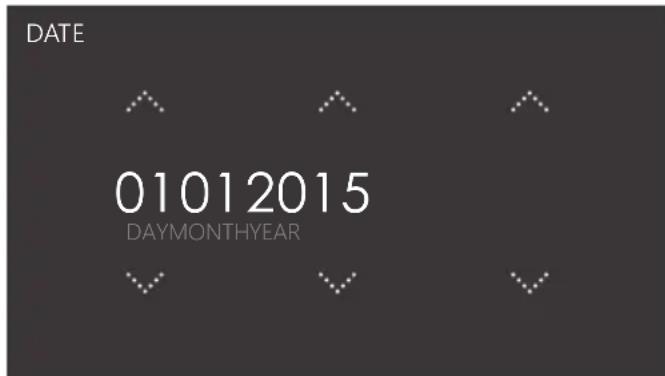 Atag CS4585M1C - Setting the date - 1