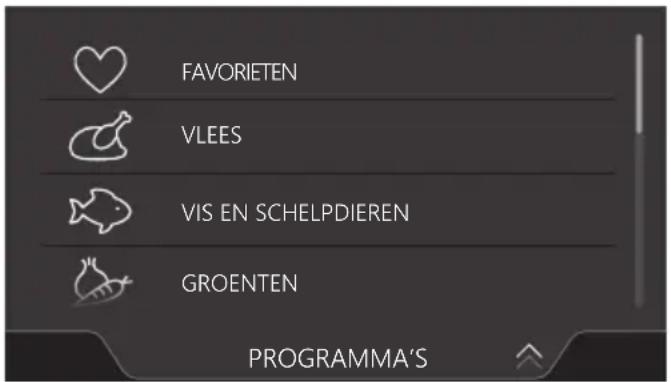 Atag CS4585M1C - Programma selecteren - 1