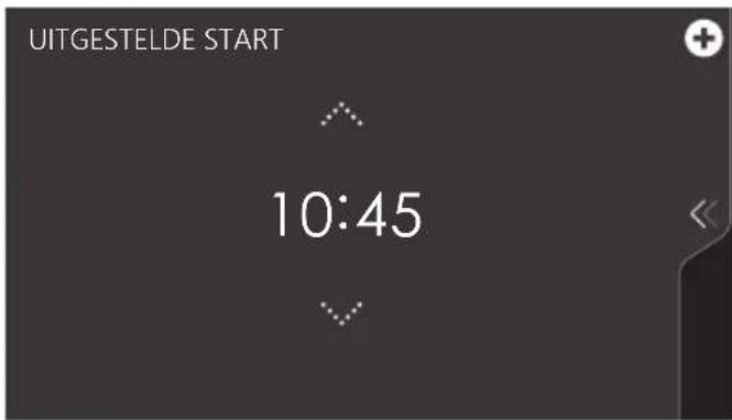 Atag CS4585M1C - Een uitgestelde starttijd instellen - 2