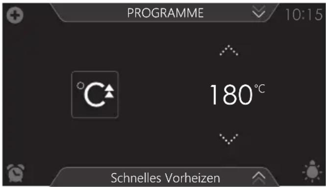 Atag CS4585M1C - Schnelles Vorheizen verwenden - 1