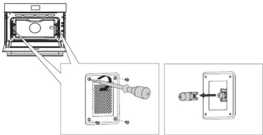 Atag CS4585M1C - Ofenbeleuchtung austauschen - 3