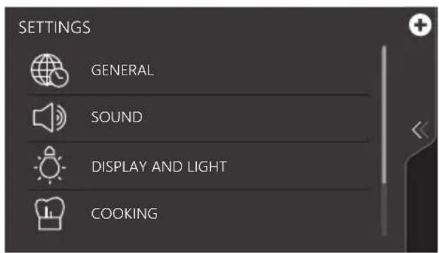 Atag CS4585M1C - Settings - 2