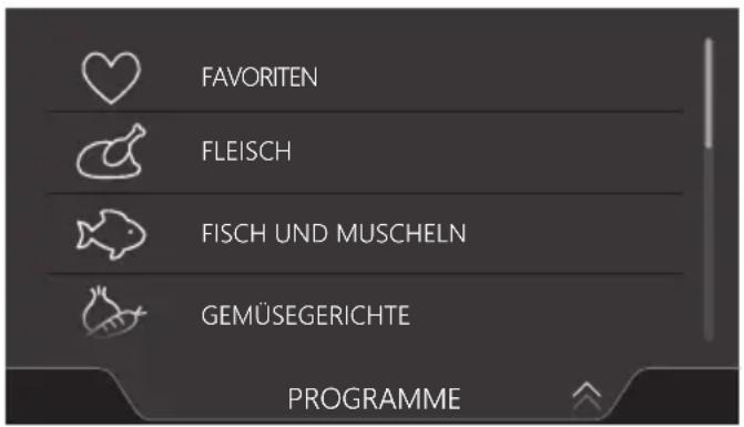 Atag CS4585M1C - Programme auswählen - 1