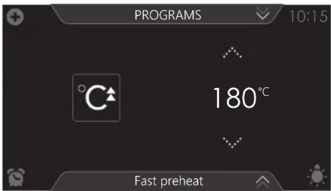Atag CS4585M1C - Using fast preheat - 1