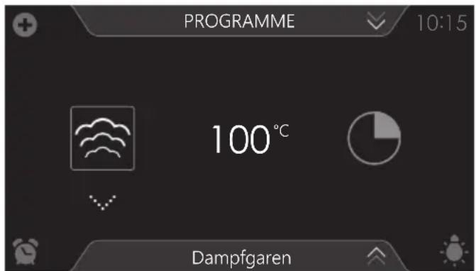 Atag CS4585M1C - Eine „Dampf“-Funktion verwenden - 1