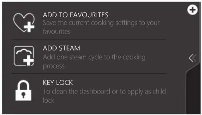 Atag CS4585M1C - Using the 'Plus' menu - 4