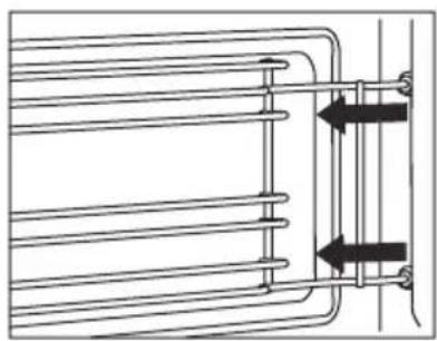 Atag CS4585M1C - Removing and cleaning the guide rails - 2