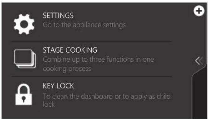 Atag CS4585M1C - Using the 'Plus' menu - 2