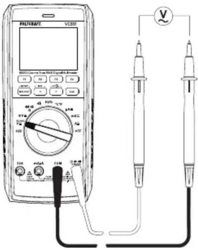 VOLTCRAFT VC891 - AC voltage mode "V\~ - 1