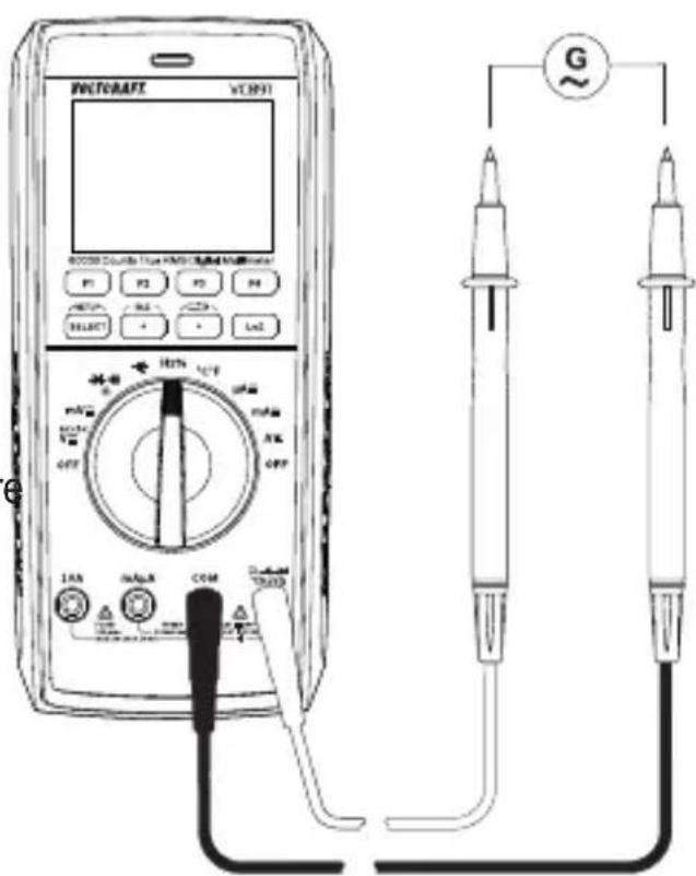 VOLTCRAFT VC891 - Measuring frequency/duty cycle in % - 1