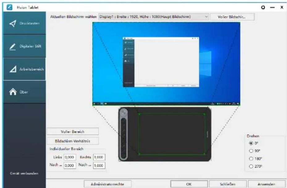Huion Inspiroy Dial Q620M - Verwendung von mehreren Monitoren - 1