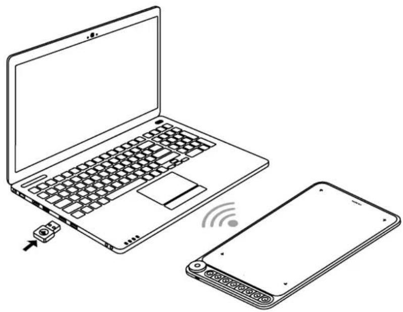 Huion Inspiroy Dial Q620M - Connessione del Tavoletta - 2