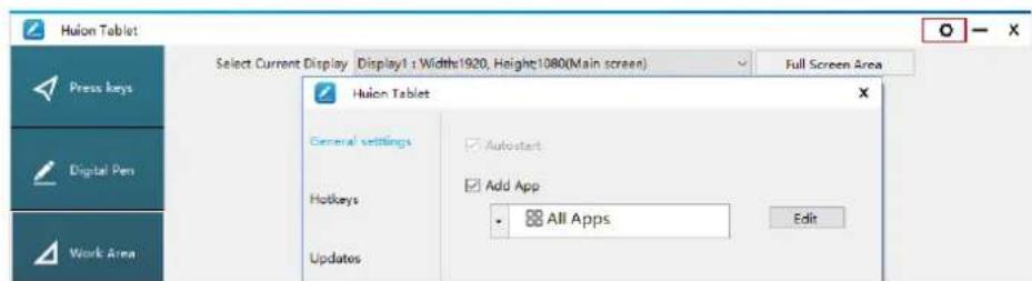Huion Inspiroy Dial Q620M - Tablet Setting - 1