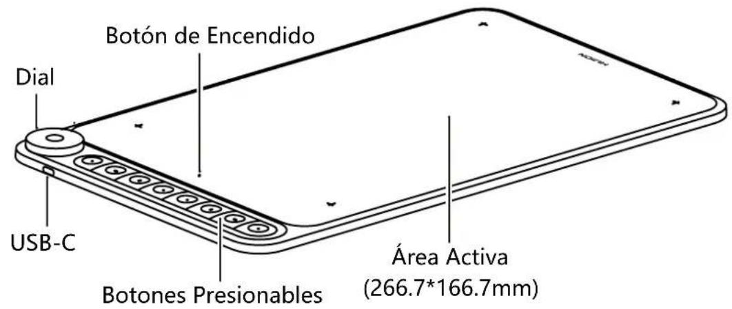 Huion Inspiroy Dial Q620M - Introducción sobre la Tableta - 1