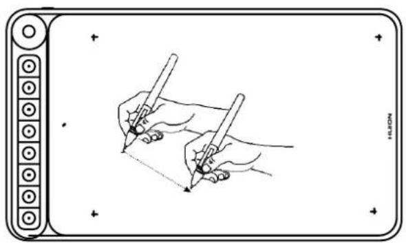 Huion Inspiroy Dial Q620M - ZeigerpositionierungPosition the cursor - 1