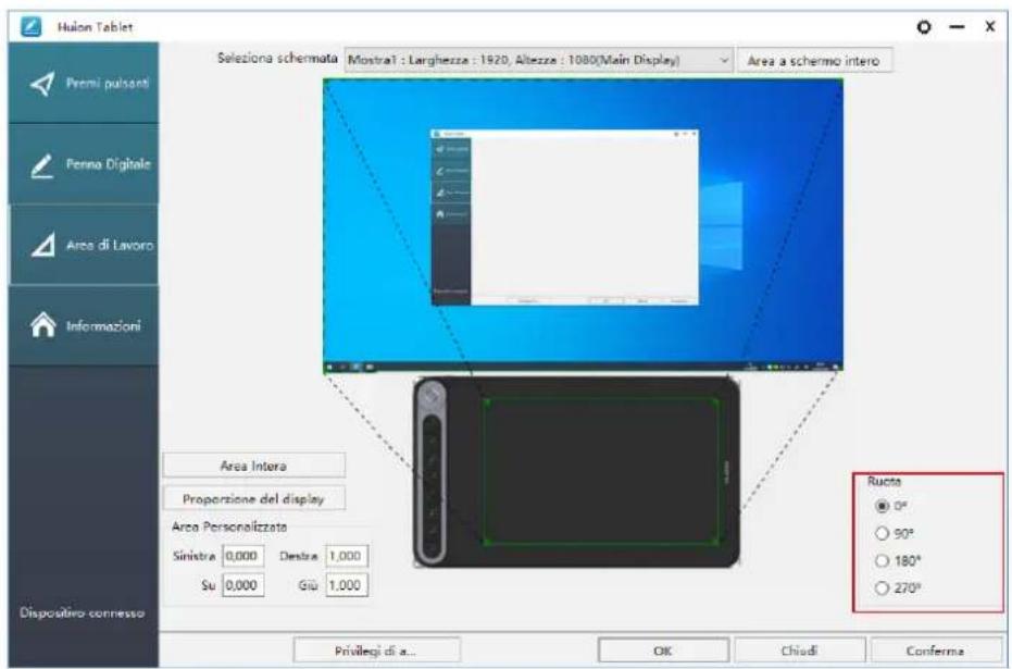 Huion Inspiroy Dial Q620M - Ruotare l'Area di Lavoro - 1