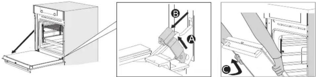 Atag OX46121C - Ovendeur verwijderen - 1