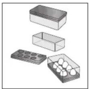Atag KD86102A - Flaschenablage aus Holz (BottleTray) - 1