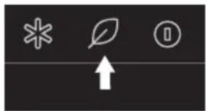 Atag KD86102A - De ECO-functie in-/uitschakelen - 1
