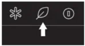 Atag KD86102CN - Activating/disabling the ECO function - 1