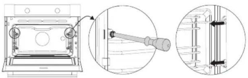 Atag OX4695C - Führungsschienen entfernen und reinigen - 1