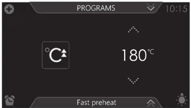 Atag ZX6685M - Using fast preheat - 1