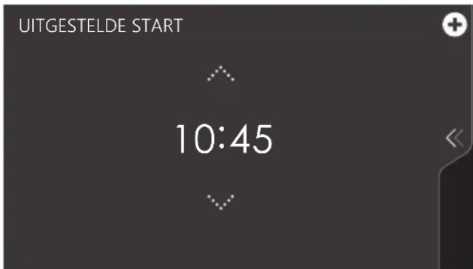 Atag ZX6685M - Een uitgestelde starttijd instellen - 2