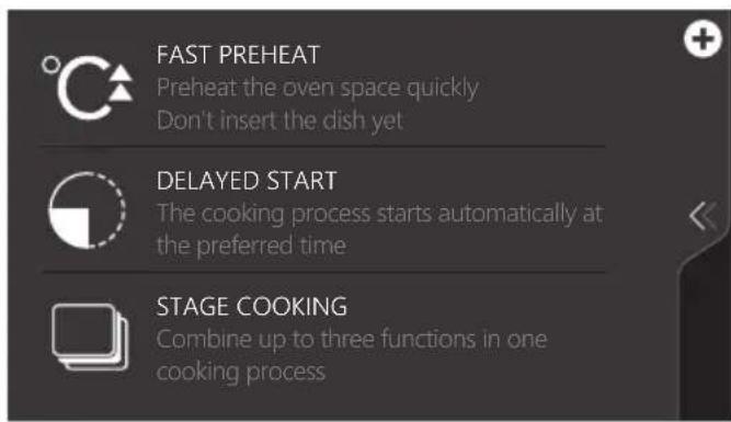 Atag ZX6685M - Using the 'Plus' menu - 3