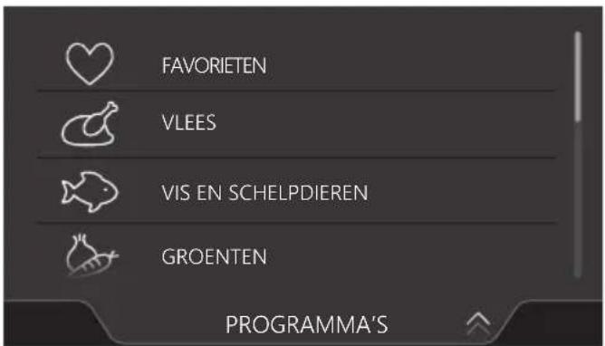 Atag ZX6685M - Programma selecteren - 1