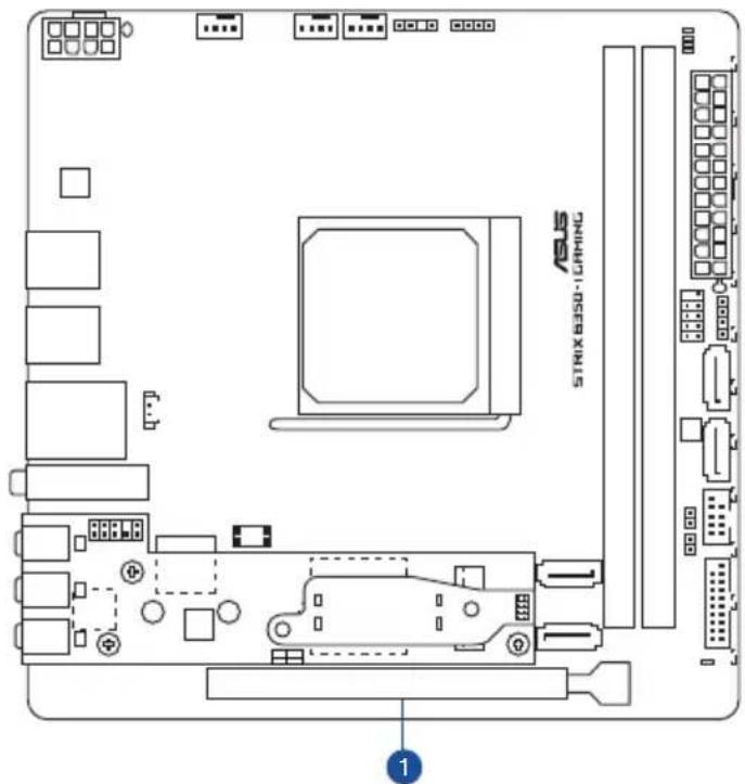 ASUS ROG STRIX B350-I GAMING - Slots d'extension - 2
