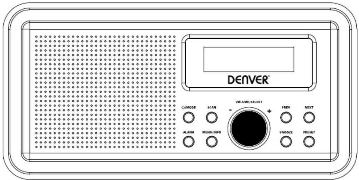 DENVER DAB-30B - DAB+ FM RADIO - 1