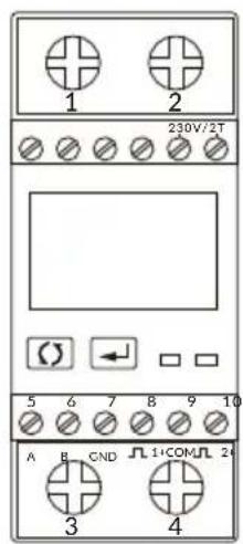 Deye SUN-5K-G05P1-EU-AM2 - Schéma de connexion du système pour le compteur eastron - 1