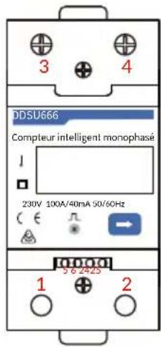 Deye SUN-5K-G05P1-EU-AM2 - Schéma de connexion du système pour le compteur CHNT - 3