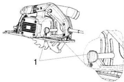EINHELL Global HK-G 55 - Innstilling av snittdybden - 1