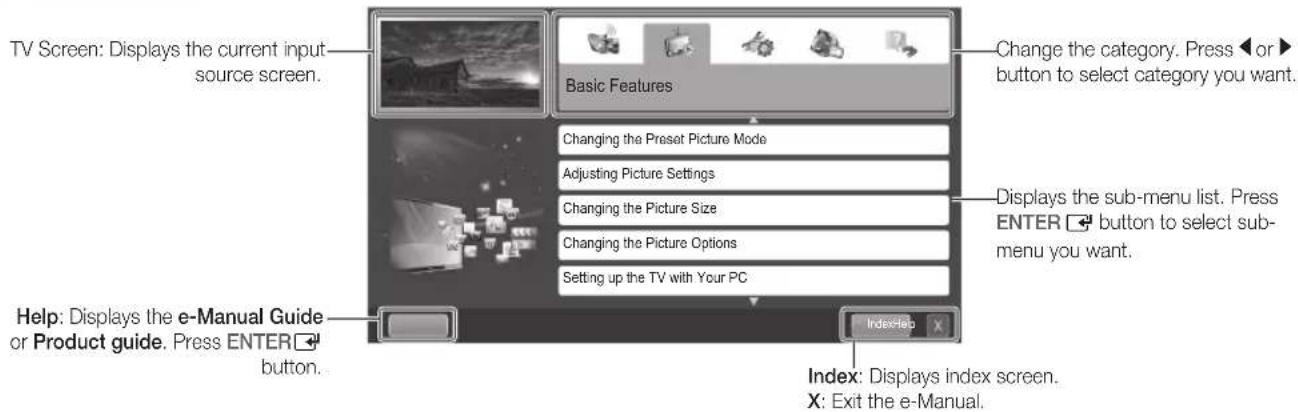 SAMSUNG UE37D6500VQ - How to view the e-Manual - 2