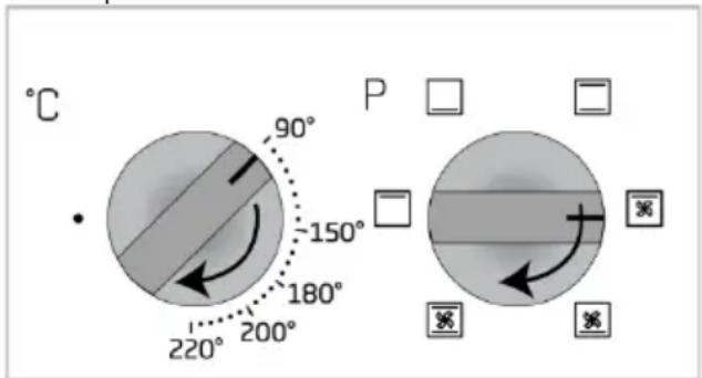 BEKO BMOF19B - Cuisson manuelle par sélection de la température et de la fonction de fonctionnement du four - 1
