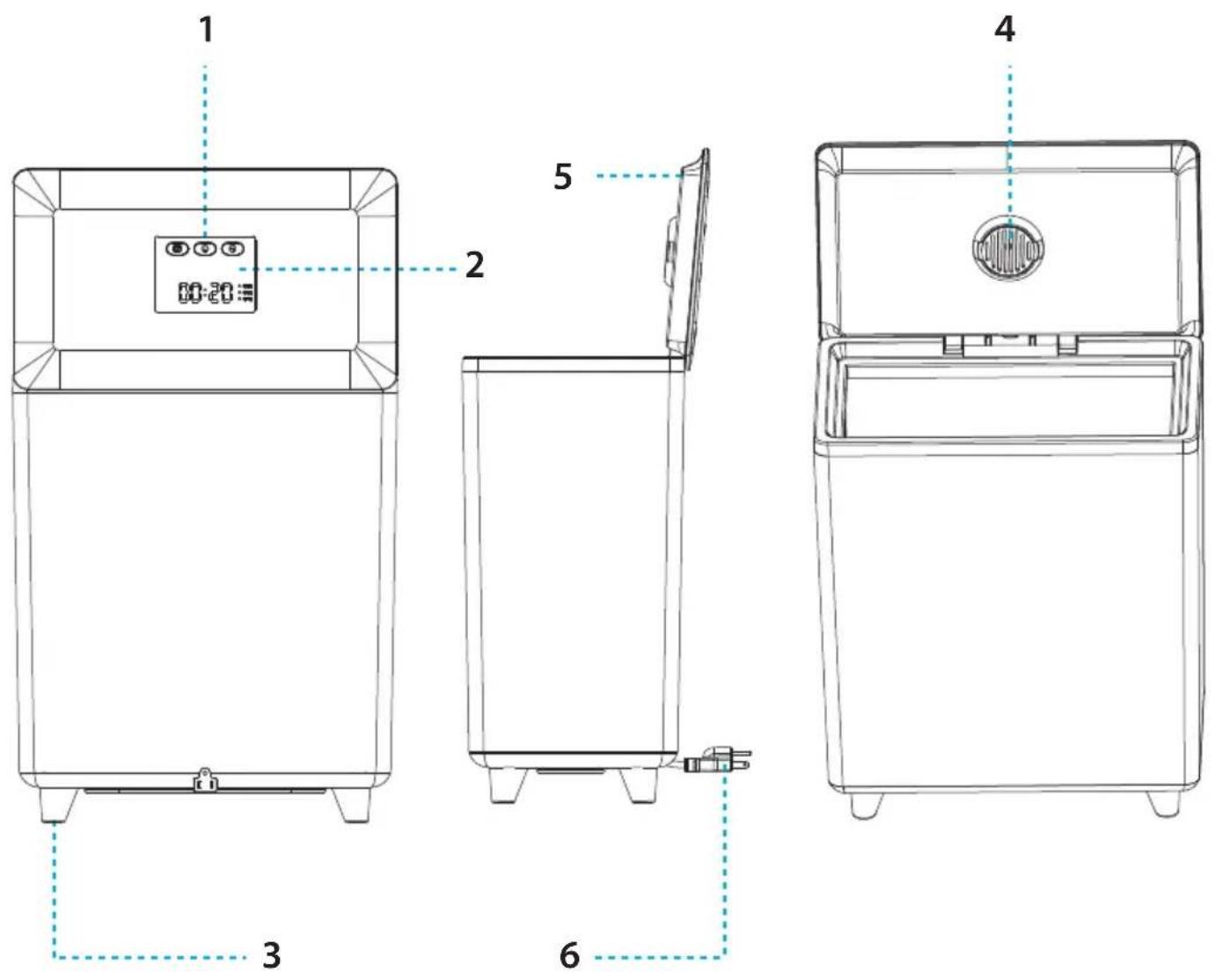 SereneLife SLTLR250 - LOCATION OF PARTS AND CONTROLS - 1