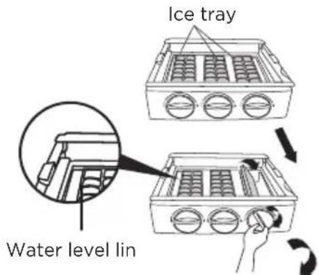 MIDEA MERS530FGE02 - How to make ice (optional) - 1